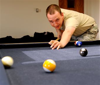 Shooting pool